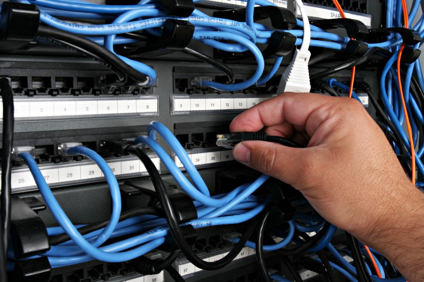 Structured cabling in Langley